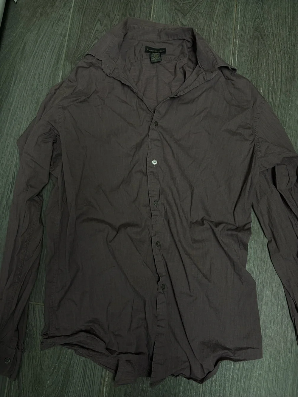 Banana Republic Men's Dark Gray Lightweight Shirt Jacket
